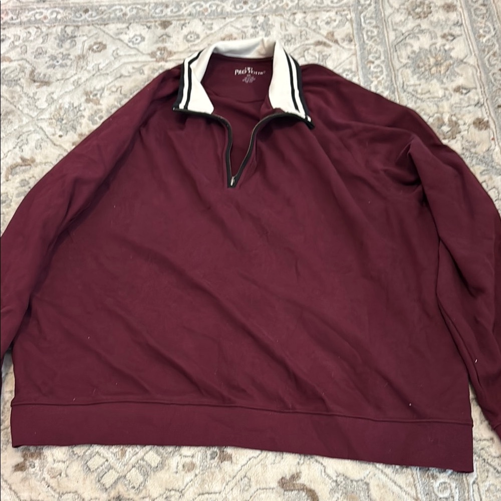 Maroon quarter zip
